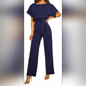 (NWOT) Zainafacai, Womens Medium, Royal blue casual pantsuit